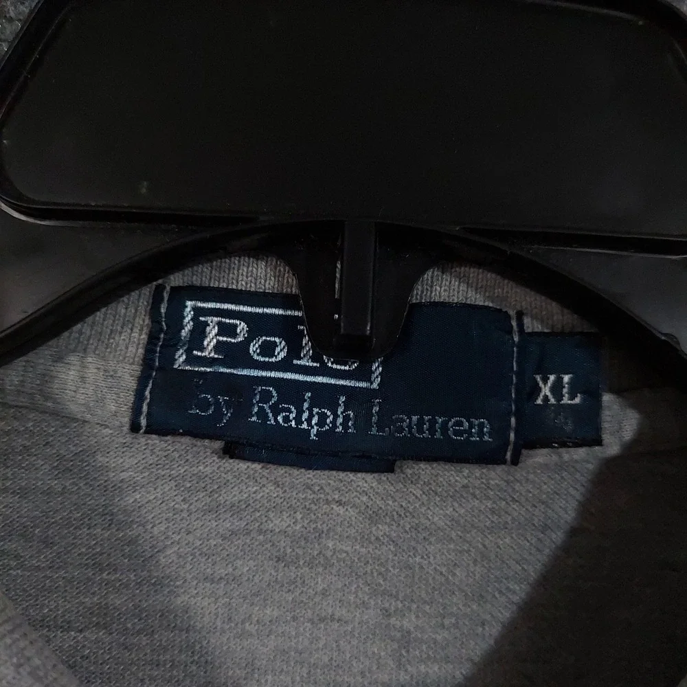 Polo Ralph Lauren Polo Shirt Mens XL‎ Gray Short Sleeve Embroidered Logo